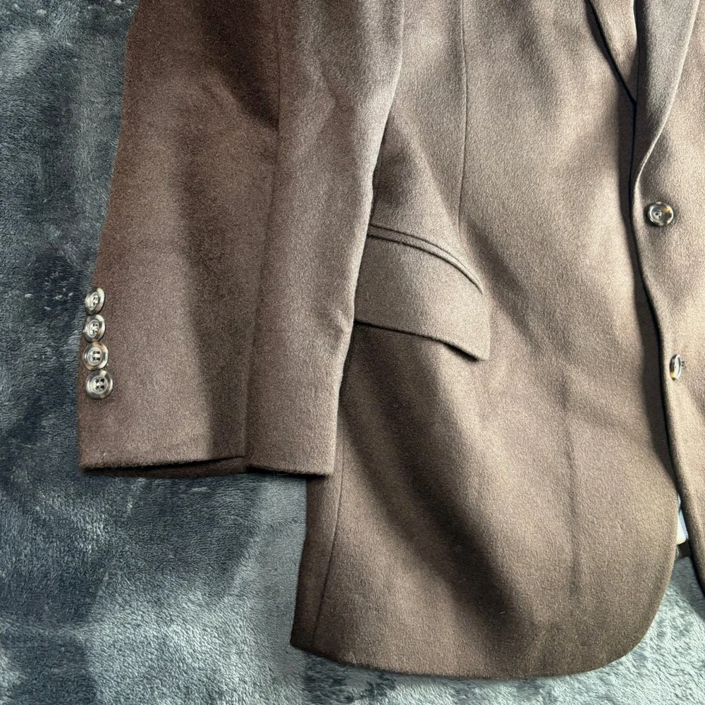 Jack Victor Premier Loro Piana 100% Cashmere‎ Blazer Brown 50R Luxury Old Money